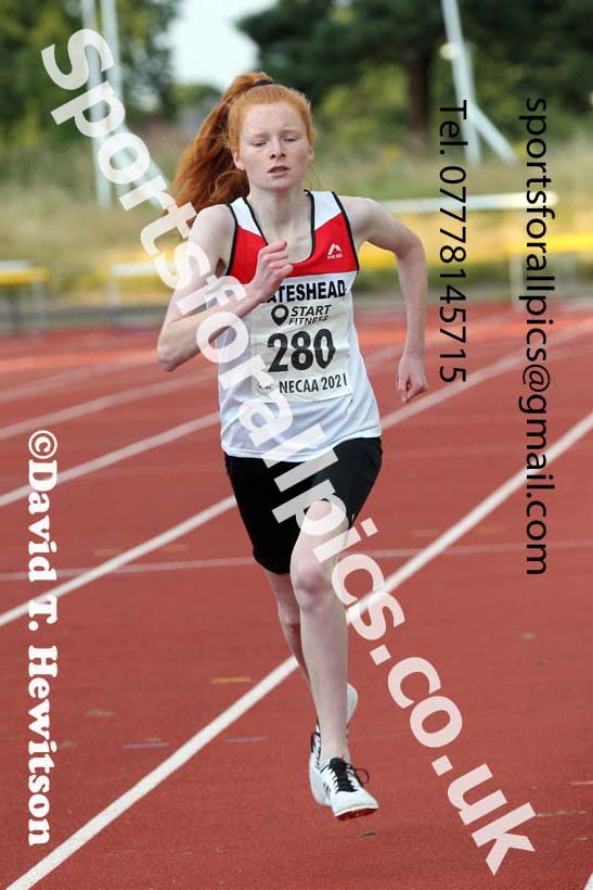800 metres, 2021 North East Grand Prix 6, Monkton, Wednesday, August 4th. Photo: David T. Hewitson/Sports for All Pics